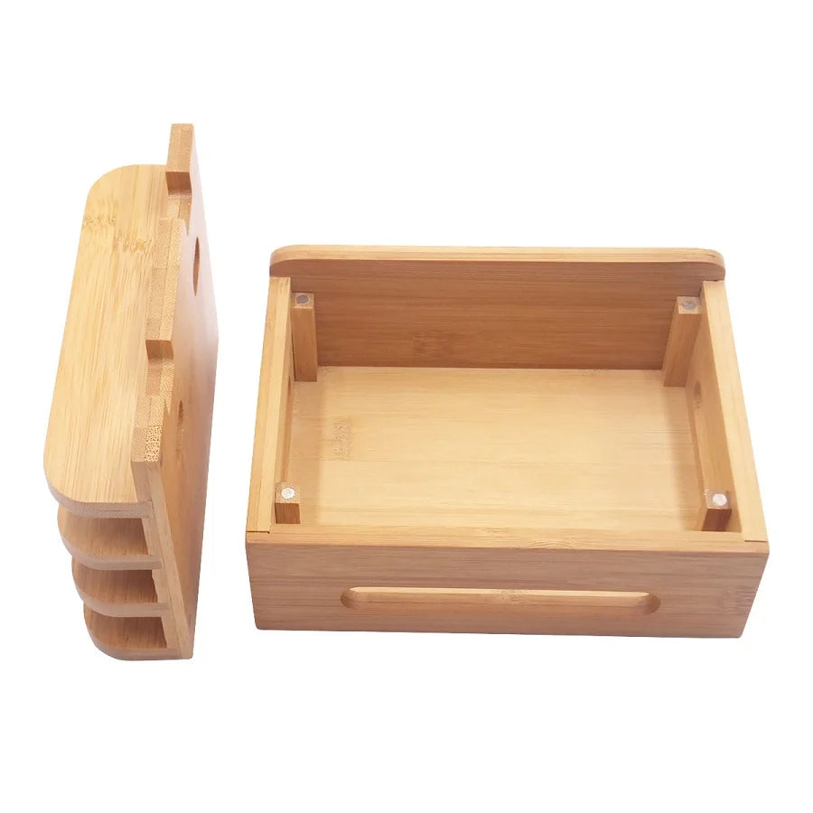 Bamboo Electronics Organizer