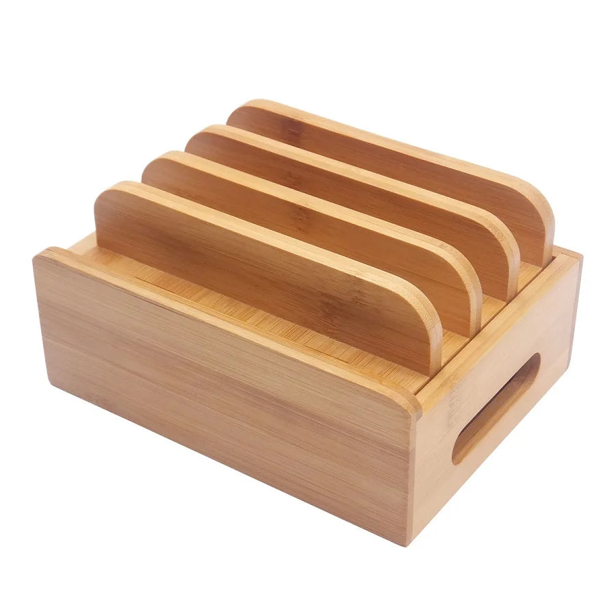 Bamboo Electronics Organizer