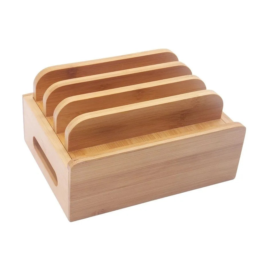 Bamboo Electronics Organizer