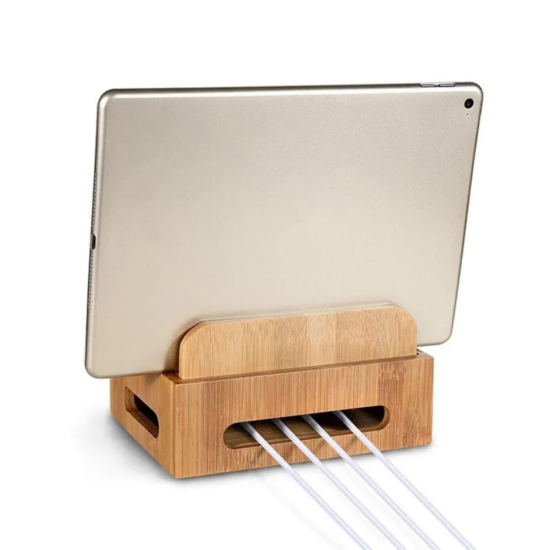 Bamboo Electronics Organizer